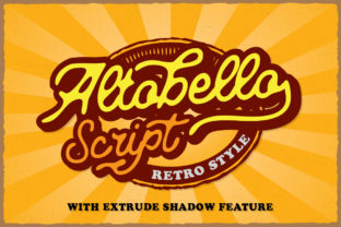 Altobello: A Retro Script Font for Crafters and Creators