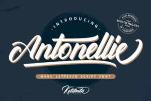 Antonellie: A Bold Script Font for Modern Web Design