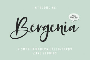 Bergenia Duo Font: A Modern Script for Brand Identity