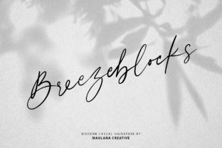 Breezeblocks Font: A Modern Script for Editorial Design