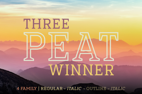 Enhance Your Craft with Three Peat Winner Family Font