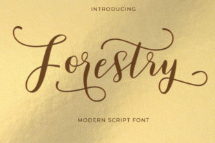 Forestry Font: A Natural Script Typeface for Makers