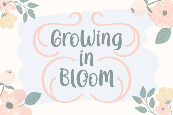 Growing in Bloom: A Versatile Script Font
