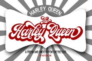 Harley Queen Font: Vintage Script for Handmade Labels