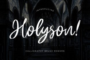 Holyson Font: A Cheerful Handwritten Typeface for Editorial Design