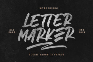 Letter Marker Font: Bold Editorial Typography