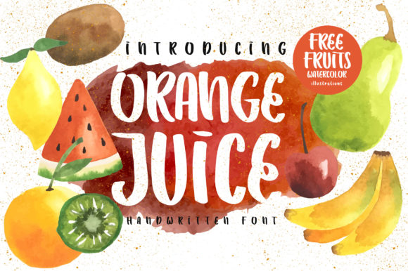 Orange Juice: A Bold and Fresh Handwritten Font for Web Design