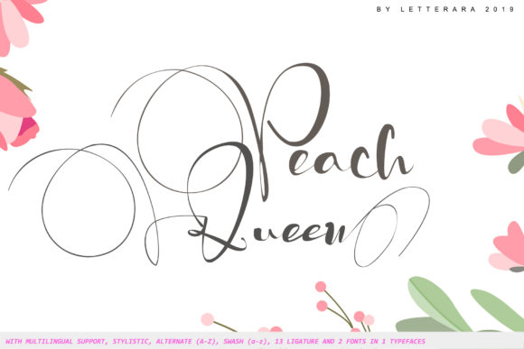 Peach Queen: A Charming Script Font for Editorial Design