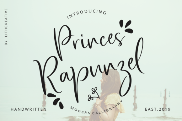 Princes Rapunzel Font for Elegant Craft Projects