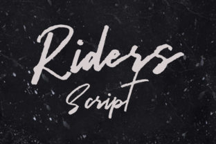 Riders Font: Edgy Script for Handmade Products