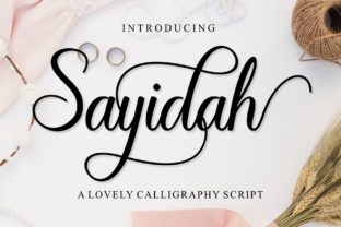 Sayidah Font: Playful Handwritten Style for Small Business Branding