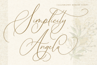 Simplicity Angela Font: A Modern Script for Campaigns