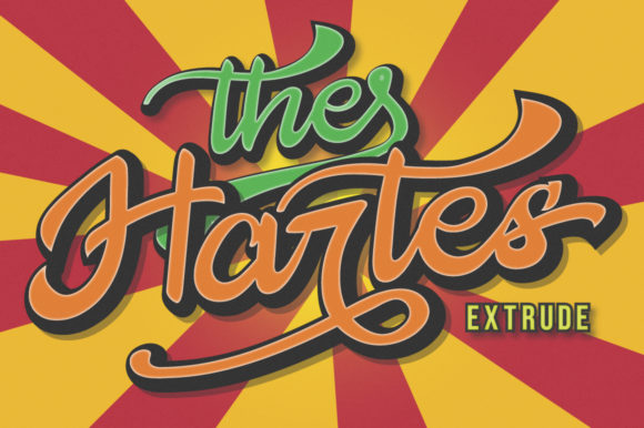 The Hartes Font: A Retro Typeface for Web Design